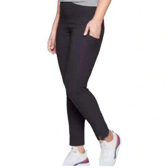 353450 Athleta Wander Slim Ankle pants side pockets in Black - Picture 1 of 11